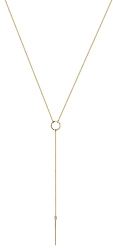 Elli Damen Halskette Y-Kette Kreis Geo Trend Minimal Modern in 925 Sterling Silber