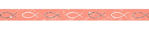 Ursus 59080001 - Masking Tape, Fische 1, Klebeband aus Papier, ca. 15 mm x 10 m, einseitig bedruckt und folienveredelt, lösungsmittel und säurefrei, ideal für Scrapbooking
