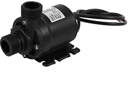 Wasserpumpe DC 24V Brushless Tauchwasserpumpe 22W 800L/H, Aquarium Pumpe Wasser Förderhöhe 5M, Schmutzwasserpumpe für Gärten, Aquarium, Teich, Wasserspiel, Brunnen, Pool and Regentonne (Schwarz)