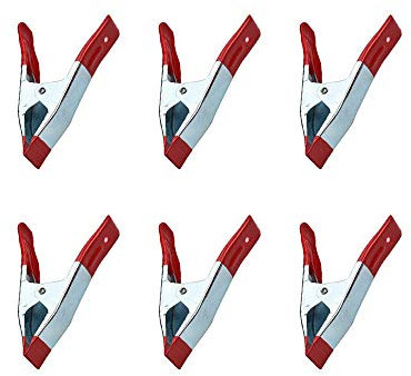 YOFASEN Klemmzwinge - Metallfeder-Klemmen Gummierte Gespitzte Grip Halter Kampierendes Plane, 2, 6 Stück