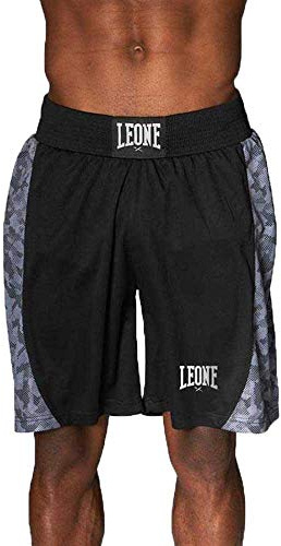 LEONE 1947, Pantalones Cortos De Boxeo, Negro, L, ABE11