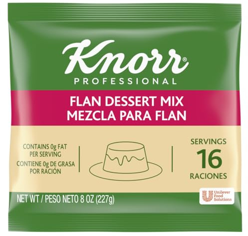 Knorr Professional Creme Caramel Flan Dessert Mix, 0g Trans Fat, 8 oz(Pack of 6)