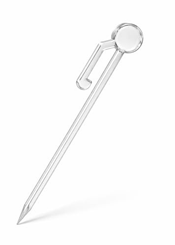 rewagi® Stecknadeln mit Widerhaken für Gardinen – 100 Stück – Transparent Glasklar – Kunststoff – für Faltenlegung und Fixierung von Feinstores und Vorhängen – Made in Germany