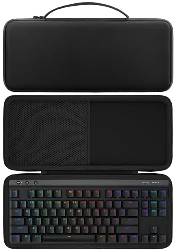 co2CREA Étui Compatible avec Logitech G915 Lightspeed TKL Clavier Gaming | Coque Rigide en EVA, Protection Antichoc, Étui Uniquement