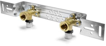 SANPRO THPRESS Pressfitting Wandscheiben 16x2 + Montageplatte abgewickelt 153 mm