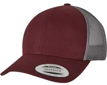 Flexfit Unisex Cap Retro Trucker 2-Tone Maroon/Grey one Size