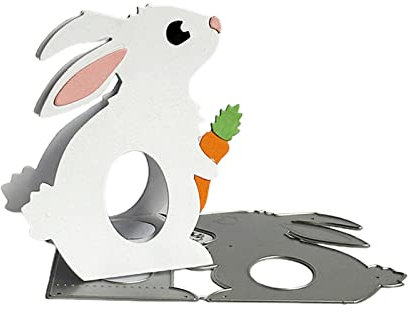 Osterhase Box Metall Stanzformen Schablonen für DIY Scrapbooking Dekorative Prägung Papier Karten Vorlage Stanzformen Scrapbooking Schablonen Wiederverwendbar