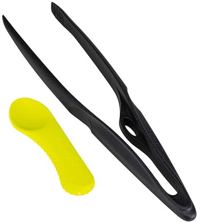 Tupperware Griffbereit Küchenhelfer Grillzange (p) schwarz küchenzubehör Küchenzange Servierzange (inkl Kiwilöffel)