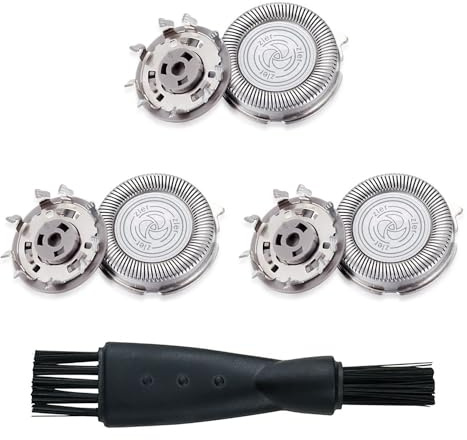 SHUBEIEUMI 3 Packungen SH30 Ersatzkopf Rasier Ersatzköpfe Kompatibel mit P-hilips Elektrorasierer Serie 1000, 2000, 3000, 5000 Klick und Stil, mit Spitzer Klinge