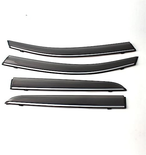 LzDDD 4 Stück Auto Seitenfenster Windabweiser für Ford Fiesta Berline 2010-2013 2014 2015 2016 2017 2018 Deflektor Weathershield,Auto Sonnenschutz,Fenster Visier Auto Zubehör.