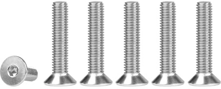 FOMGIIN Senkkopfschrauben Edelstahl M3x16mm, 100 Stück 304 Edelstahlschrauben Schrauben Senkkopf Din 7991 A2 V2A Innensechskant Senkschrauben, Senkschraube Vollgewinde Senkkopfschraube mit Metrischen