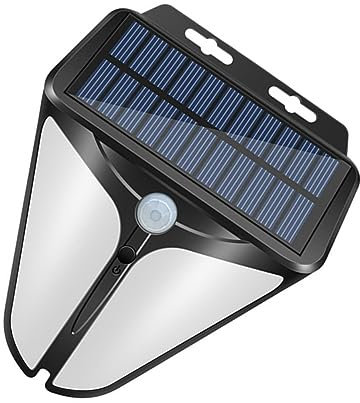HOMSFOU Solar-sicherheitsleuchte Mit Bewegungsmelder Solar-alarmleuchte Für Außenbereich Diebstahlwarnleuchte Mit Sensor Einfache Installation