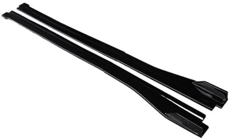Auto Seitenschweller 6 stücke Für Golf MK7 7,5 2014 2015 2016 2017 2018 2019 Auto Seite Rock Verlängerung Splitter Körper Schürze Lip Splitter Winglet Auto Seitenschweller Spoiler(Gloss Black)
