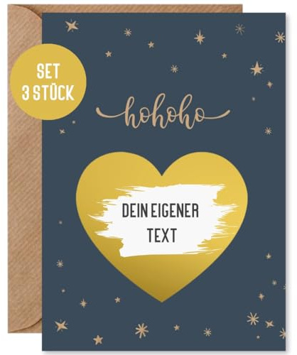 Things of Happiness Rubbelkarte Weihnachten | Geschenkkarte Weihnachten | Weihnachtskarte zum Rubbeln | Gutscheinkarte (3 Stück Blau)…