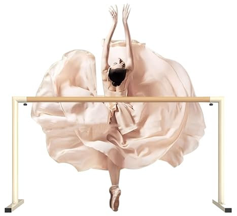 YXLYFDLY Ballettstange Schulballettstange Gegen Wackeln, Ballettstange Und Tanzstange Mit Rutschfester Basis, Tanzausrüstung Für Fitness-Stretching-Gymnastik(White,1m/3.28ft)