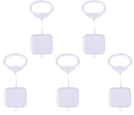 melairo 5Pcs Pull String Cord Music Box Waterproof Pull String Music Box with Classic Lullaby Melody Wind Up Music Box