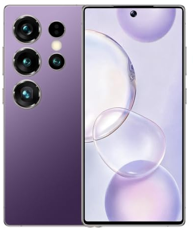 LatsYrs Entsperrtes Smartphone mit 4,5-Zoll-Display, 3 GB RAM + 32 GB ROM, Dual-SIM, Dual-Kamera, Android 10.0, Bluetooth, FM, GPS, Pocket 4G-Mobiltelefon (Purple)