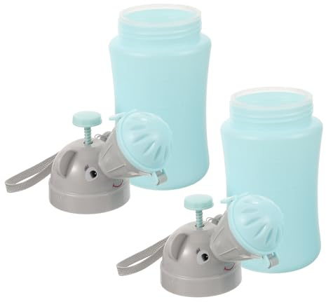 Warmhm 2pièces Urinoir Portable pour Garçon Fille et Bébés Toilette Urgence Compacte et Anti-fuites Lot pour Voyages Voiture et Camping