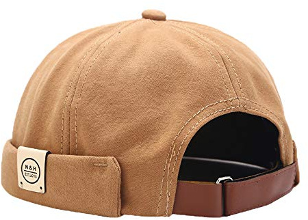 YAMEE Docker-Cap Herren Docker Mütze Damen Bikercap Seemannsmütze Hafenmütze Herrenmütze Hat Wandermütze Dockercap Kopfbedeckung Seemannskappe Vatertagsgeschenk（Kopfumfang Größenverstellbar）
