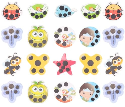 iplusmile Temperature Measuring Sticker 20Pcs - Safe and Convenient for Infants and Kids Ideal for Family Use