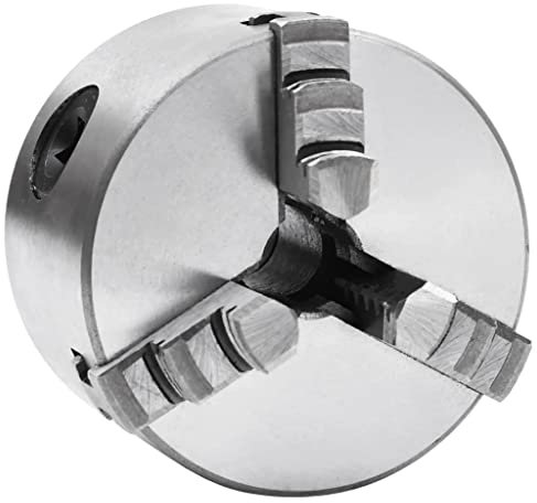 vidaXL Mandrin de Tour Auto-centrant à 3 Mâchoires Projet de Bricolage Serrage Accessoire pour Tour Machoires à Centrage 80 mm Acier