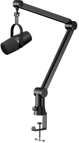 Mikrofonarm kompatibel mit Shure SM7B, MV7, Blue Yeti Mic, Fifine Mikrofon, HyperX QuadCast Mic und den meisten Mikrofonen, Premium-Mikrofonarm von YOUSHARES