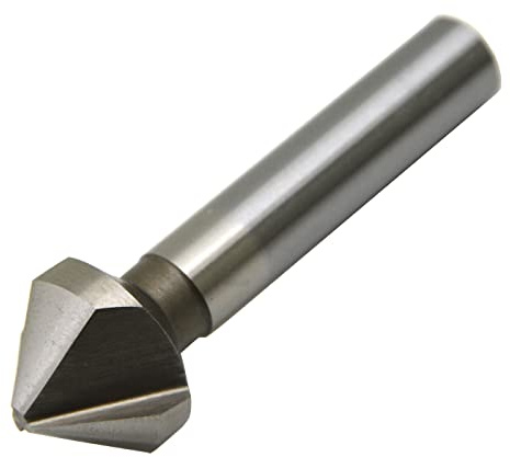 Wkstool 90°,2pcs,M2AI HSS,Industry Chamfering Chamfer Metal Countersink End Mill Deburring Drill Bit Tool Hole Screws Cutter (Ø30mm×10mmShank×71mmOAL 1Flute)