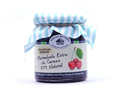 Mermelada Artesana Extremeña de Cereza Sin Azúcar Corazón Extremeño