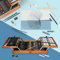 ECD Germany Estuche de Pintura 127 Piezas Maletín Portátil Doble de Madera para Dibujo Artistico Principiantes y Profesionales Caja Completa con Rotuladores, Lápices, Colores Pastel y Acrílicos