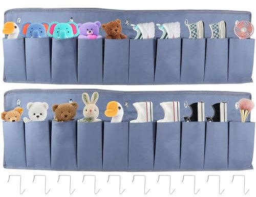 SelWatty Schuhtaschen für Wohnmobile, 10 Taschen, schwer, zum Aufhängen, Nachttisch-Organizer mit stabilen Haken, Aufbewahrungstaschen zum Aufhängen für Schuhe, Spielzeug, Gartenwerkzeug, Zubehör für