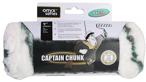 Axus Decor Captain Chunk Roller (Onyx Series) for Professional & DIY Projects,Ideal for Pebble Dash & Rough Surfaces, Excellent Coverage,Sleeve Core Diameter - 9/230mm,38mm core