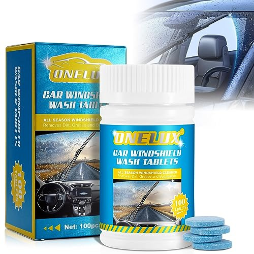 Tabletas De Líquido Lavaparabrisas Para Coche 100 Pcs, Pastillas Lavaparabrisas Coche, Lavaparabrisas Sólido Concentrado, Adecuado Para Todos Los Vidrios, 1 Unidad Hace 1 Galón