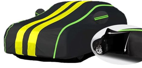 XINYUNFEI Autoabdeckung Wasserdicht Outdoor für Bentley Bentayga 2016-2024(SUV), Autoabdeckung Hagelschutz, Autoschutzhülle Autoabdeckung, UV Schutz Staubdicht Winddichte Allwetterschutz(Black 1)