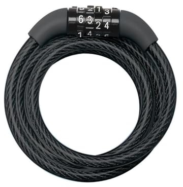 MasterLock Kabelschloss, 4-stellig, 1,2m, O8mm, schwarz