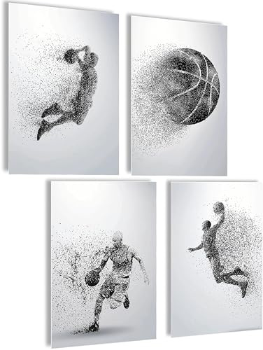 Mojoliving Poster da basket, idea regalo per il basket, decorazione per compleanno, decorazione per la stanza, poster sportivo, immagini per la parete