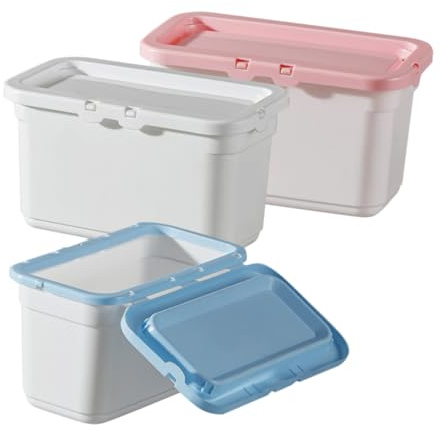 NOLITOY 3 Stück Wäscheperlen Aufbewahrungsbox Mit Deckel Großer Wäschepulverbehälter Material Multifunktionale Lagerbox Für Waschmittel Und Snacks Platzsparende Lösung Für Waschküche