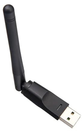 Adaptador inalámbrico WiFi - chipset MT7601 avanzado, tarjeta de red inalámbrica fuerte | 2DB potente antena externa con conexión estable rápida, receptor de refuerzo de señal WiFi para una caja de te