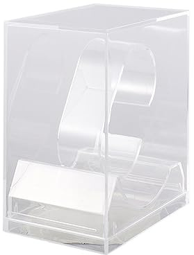 Présentoir de montre en plastique, boîte transparente pour montre-bracelet, présentoir de montres en plastique (B)