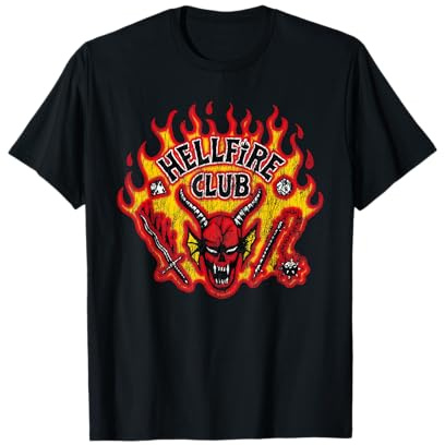 Stranger Things Hellfire Flames T-Shirt