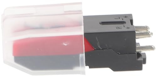 ABOOFAN Agujas para Tocadiscos de Aluminio, Aguja Giratoria para Fonógrafo, Repuesto de Cartucho Magnético para Reproductor de Vinilos