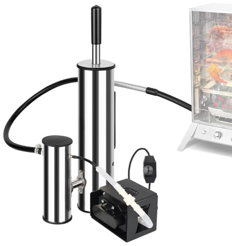 Generador de Humo Acero Inoxidable, Mejora Smoke Generador Humo con Bomba, Ahumador en Frio Generador de Humo Frío Cocina Ahumador de Acero Inoxidable para Barbacoa Ahumar Carne, Pescado