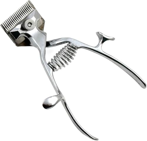 Rasoir pour Poils D’Animaux Tondeuse à Cheveux Manuelle Ultra-silencieuse Tondeuse à Poils De Chat pour Chien De Compagnie Tondeuse De Toilettage, Silver