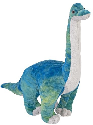 WILD REPUBLIC Dinosaur Medium Brachiosaurus, Dinosaurier, Mädchen und Jungs Geschenk, Schmusetier für Babys, Nachhaltiges Kuscheltier mit Einer Füllung aus recycelten Wasserflaschen, 38 cm