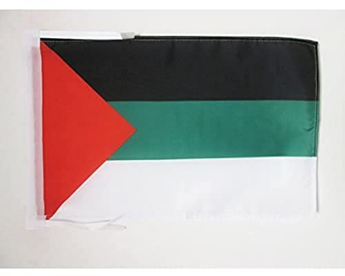 AZ FLAG - Pan-arabismens flagga - 18 tum x 12 tum - 100% polyester arabistisk liten banderoll med två snören - blekningsbeständig - levande färger - 45 x 30 cm