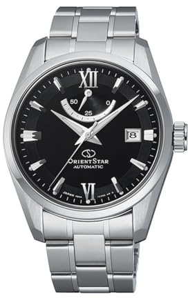 Orient Automatik Herren Armbanduhr aus Edelstahl in der Farbe Silber-Schwarz 39mm, Wasserdichtigkeit: 10Bar, RE-AU0004B00B