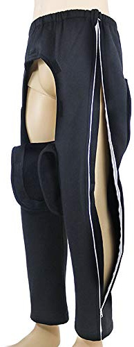 GHzzY Pantaloni per incontinenza per pazienti con disabilità, Anziani e Interventi Chirurgici - Facile da Indossare e togliere Pantaloni per la Cura dei pazienti con Cavallo Staccabile,XXXL