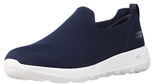 Skechers herr Go Max-Athletic Air Mesh Slip on promenadsko sneaker, Marinblå stickad, 45.5 EU
