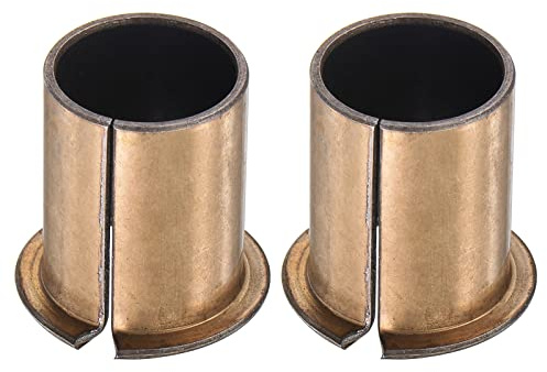 sourcing map Flanged Sleeve Bearings 20mm Bore x 23mm OD x 30mm Length x 30mm Flange Dia x 1.5mm Flange Thickness Wrapped Oilless Bushings 2pcs