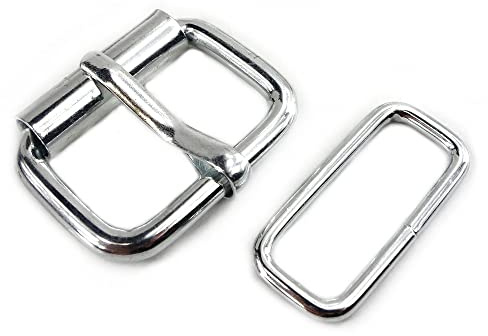 Gletscherlicht 20 Stück Rollschnallen 20mm, Schnallen mit Blechdorn und Bügel, Gürtelschnallen, Farbe Silber, DIY Schmuck für Leder Schmuck Bänder, Kleidung zum verzieren