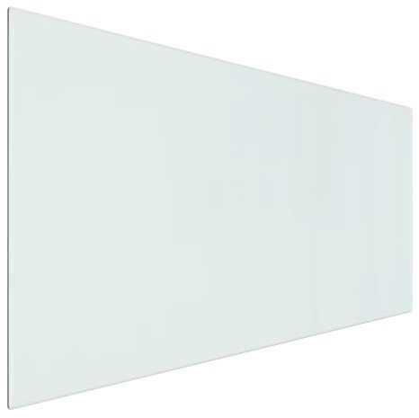 vidaXL Kaminofen Glasplatte Kaminplatte Kaminglas Ofenglas Bodenplatte Funkenschutzplatte Glasbodenplatte Kaminbodenplatte Rechteckig 100x50cm